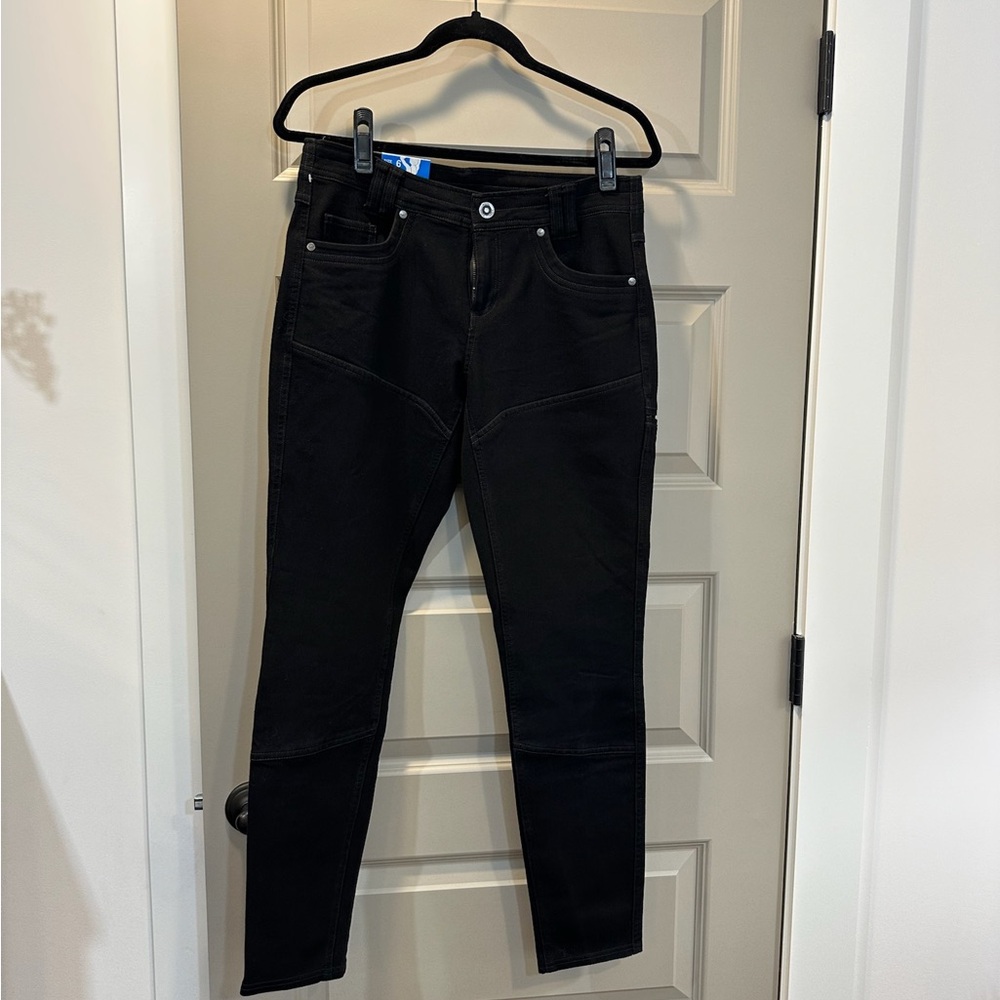 NWT Kuhl Danzr Kraftwerks Black Women's Stretch Skinny Jeans Size 6 Short